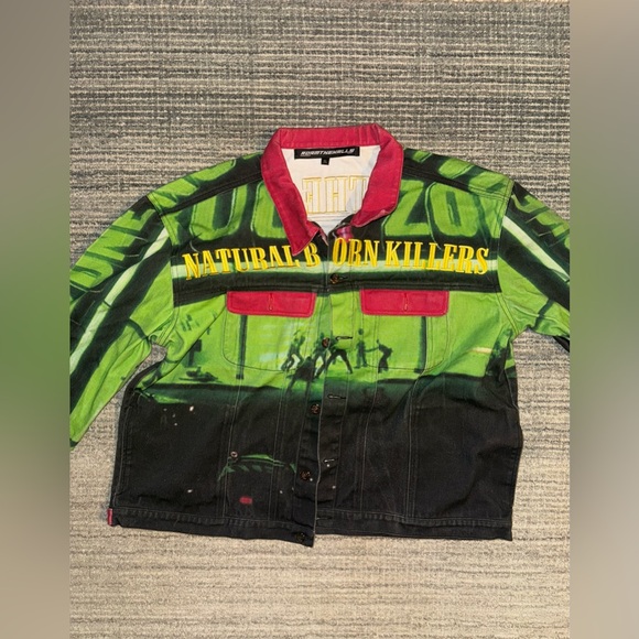 Roam the Halls “Natural Born Killers” Denim Jacket - Size XL - Picture 3 of 9